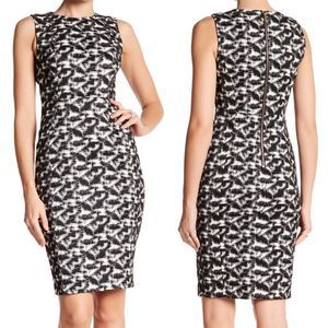 NWT Calvin Klein Jacquard Print Sheath Dress